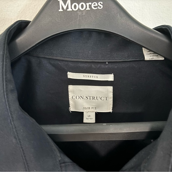 Construct 2xl men’s dress shirt black - Picture 2 of 2